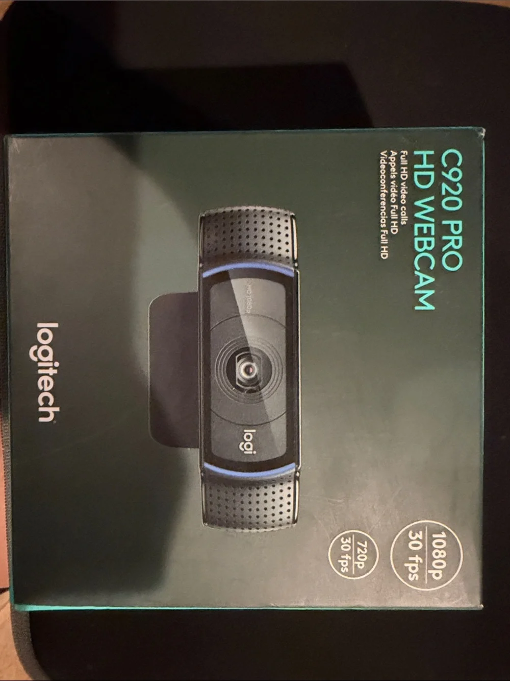Logitech C920 Pro HD Webcam - Black with Teal Accents
